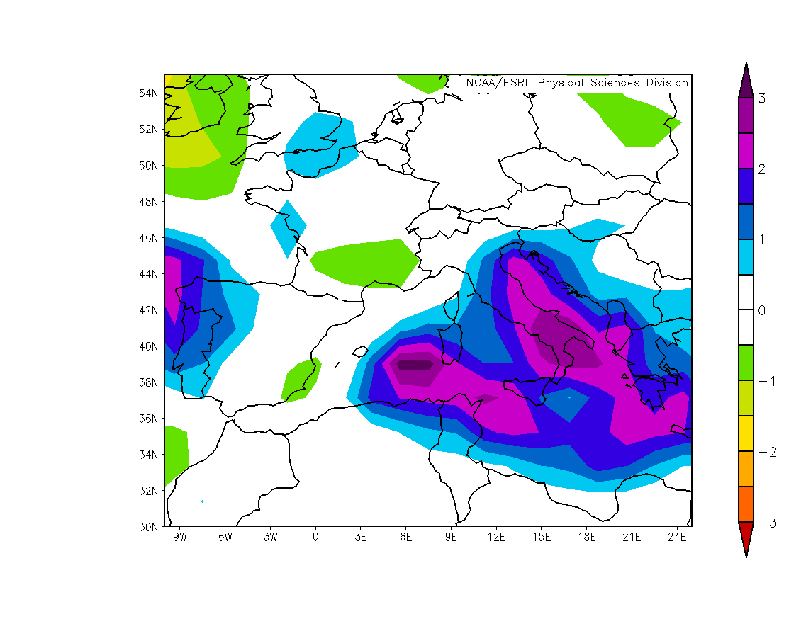 surface temperature anomaly