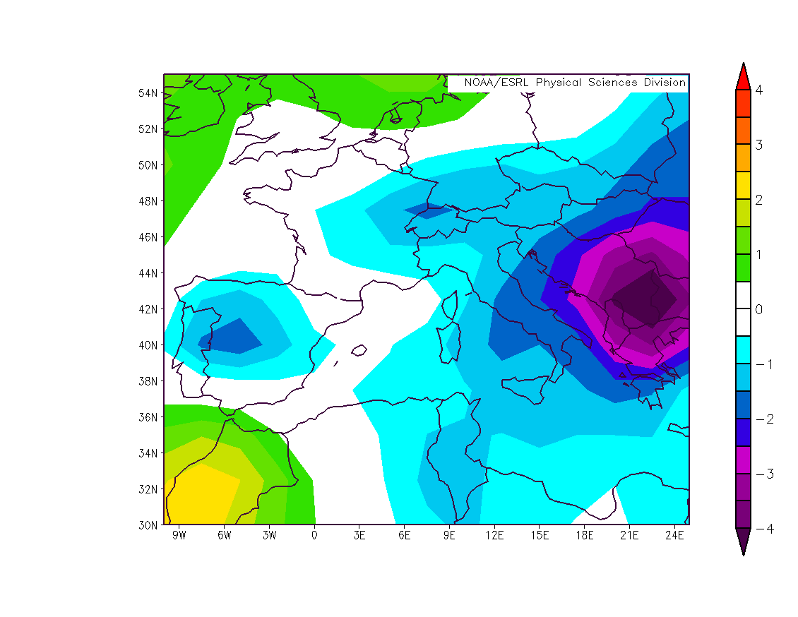 surface temperature anomaly