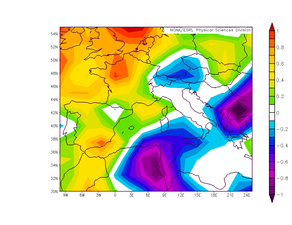 surface temperature anomaly