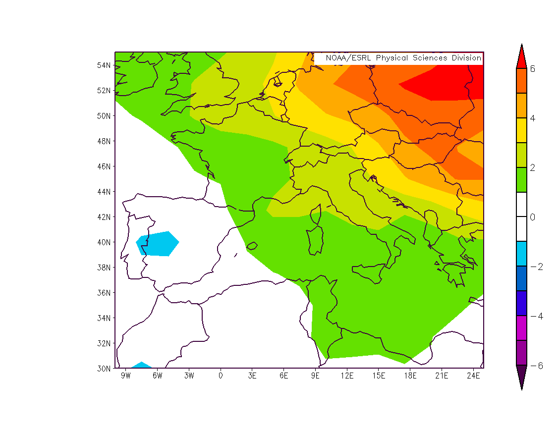 surface temperature anomaly