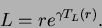 \begin{displaymath}
L=r e^{\gamma T_L(r)}.
\end{displaymath}