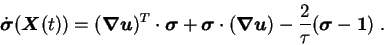 \begin{displaymath}
\dot{\mbox{\boldmath$\sigma$}}({\mbox{\boldmath$X$}}(t))
= (...
...ver \tau}({\mbox{\boldmath$\sigma$}}-{\mbox{\boldmath$1$}})\;.
\end{displaymath}