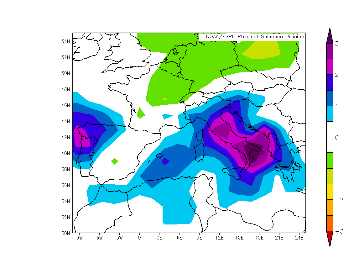 surface temperature anomaly