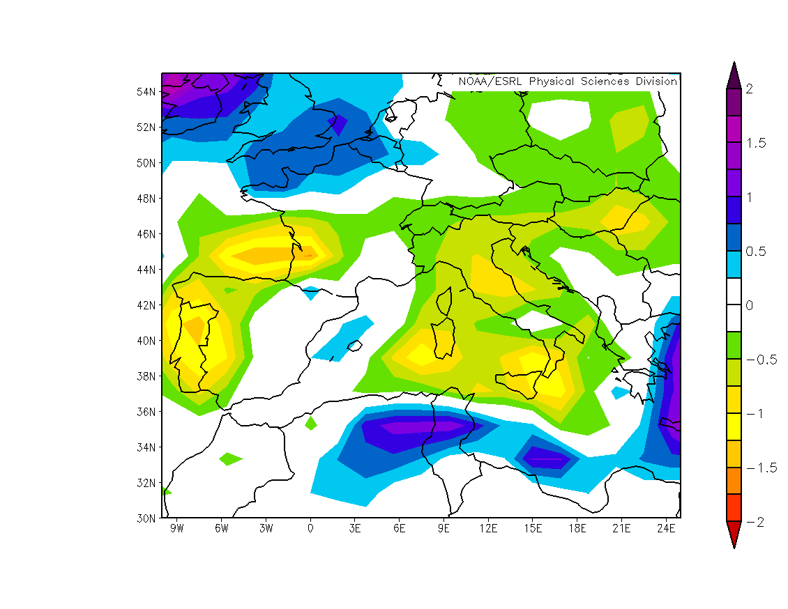 surface temperature anomaly