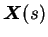 ${\mbox{\boldmath$X$}}(s)$